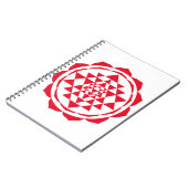 Schöne Saraswati Yantra für Wachstum und Frieden Notizblock (Linke Seite)