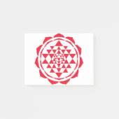 Schöne Saraswati Yantra für Wachstum und Frieden Post-it Klebezettel (Vorderseite)