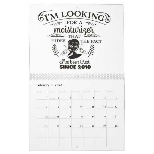 Schöne Sarcasm Kalender (Feb 2026)