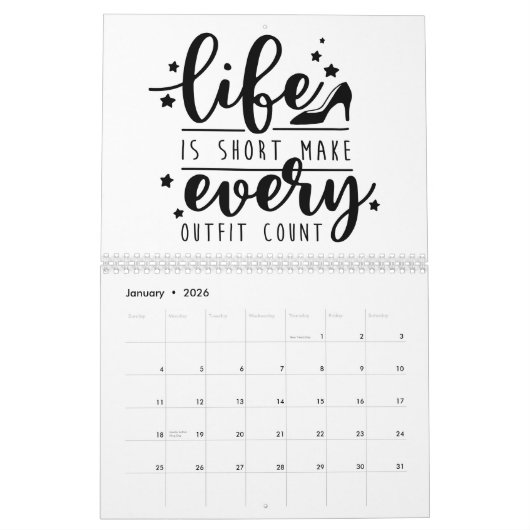 Schöne Sarcasm Kalender (Jan 2026)