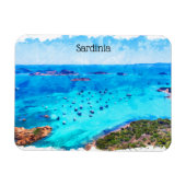 Schöne Sardinien Italien Mittelmeer Landschaft Magnet (Horizontal)