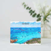 Schöne Sardinien Italien Mittelmeer Landschaft Postkarte (Stehend Vorderseite)