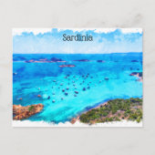 Schöne Sardinien Italien Mittelmeer Landschaft Postkarte (Vorderseite)