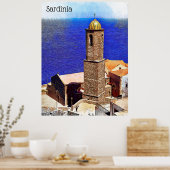 Schöne Sardinien italienische Insel Mittelmeer Poster (Küche)