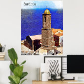 Schöne Sardinien italienische Insel Mittelmeer Poster (Heimbüro)