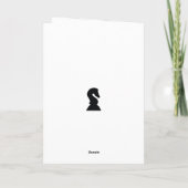 Schöne Schachfiguren Valentinstag Liebe Feiertagskarte (Rückseite)