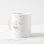 Schöne, schaf-rosa Wolken Lamb Dreamy goldene Ster Kaffeetasse (Vorderseite Links)