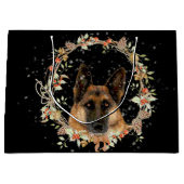 Schöne Schäferhund-Feriengeschenk-Tasche Große Geschenktüte (Vorderseite)