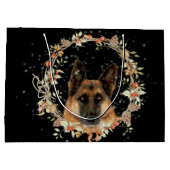 Schöne Schäferhund-Feriengeschenk-Tasche Große Geschenktüte (Rückseite)