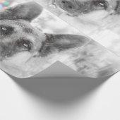 Schöne Schäferhund-Feriengeschenk-Verpackung Geschenkpapier (Ecke)