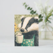 Schöne Schale mit Kaffee Postkarte (Stehend Vorderseite)