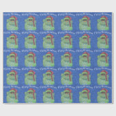 Schöne Schale mit Weihnachtsmannmütze-Umschlagpapi Geschenkpapier (Flach)