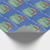 Schöne Schale mit Weihnachtsmannmütze-Umschlagpapi Geschenkpapier (Ecke)