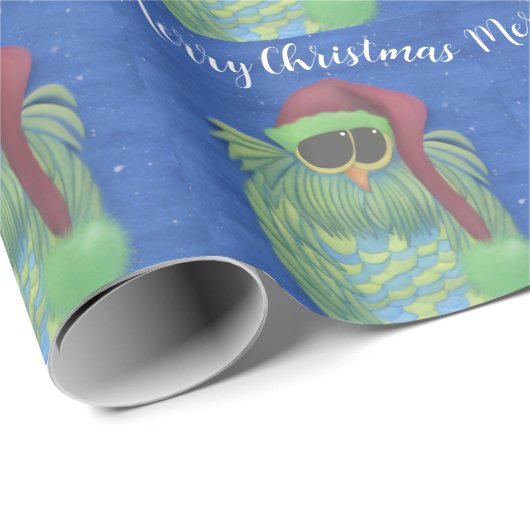 Schöne Schale mit Weihnachtsmannmütze-Umschlagpapi Geschenkpapier (Rolleneckpunkt)