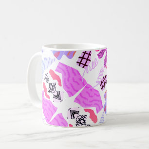Schöne Schattierungen Lila Abstrakter Tasse