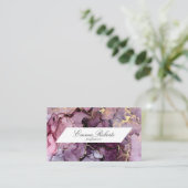 Schöne Schattierungen Lila und goldglatter Marmor Visitenkarte (Stehend Vorderseite)