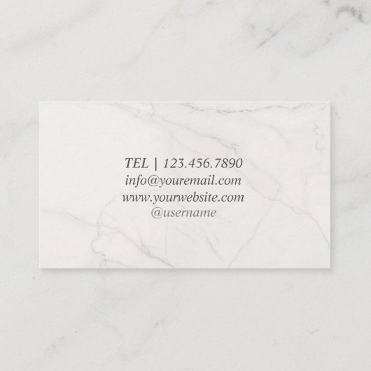 Schöne Schattierungen Lila und goldglatter Marmor Visitenkarte (Rückseite)