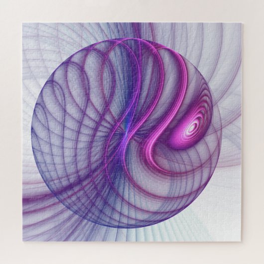 Schöne Schaukel Modernes Abstraktes Fraktal Art Pi Puzzle (Horizontal)