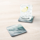 Schöne Schaumwellen Getränkeuntersetzer (Rechte Seite)