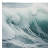 Schöne Schaumwellen Poster (Vorderseite)