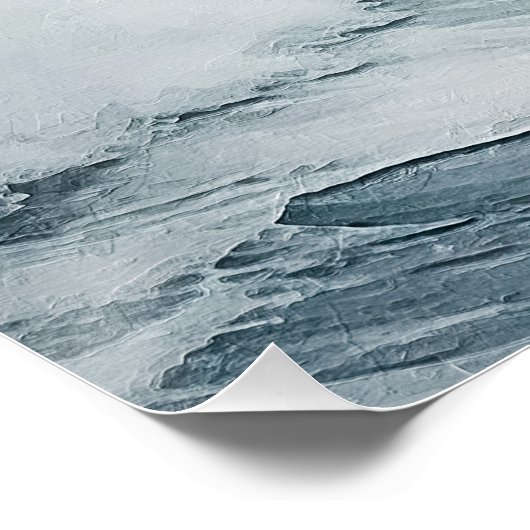 Schöne Schaumwellen Poster (Ecke)