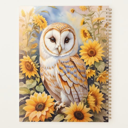 Schöne Scheunenschale und Sonnenblumen Planer (Rückseite)