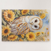 Schöne Scheunenschale und Sonnenblumen Puzzle (Horizontal)