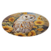 Schöne Scheunenschale und Sonnenblumen Schneidebrett (Ecke)