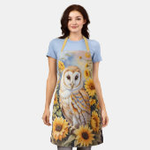 Schöne Scheunenschale und Sonnenblumen Schürze (Getragen)