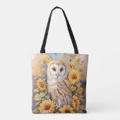 Schöne Scheunenschale und Sonnenblumen Tasche (Rückseite)