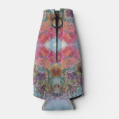 Schöne, schicke Blumengarten Wasserfarben Malerei Flaschenkühler (Rückseite)