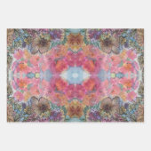 Schöne, schicke Blumengarten Wasserfarben Malerei Geschenkpapier Set (Vorderseite 2)