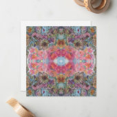 Schöne, schicke Blumengarten Wasserfarben Malerei Mitteilungskarte (Vorderseite/Rückseite Beispiel)