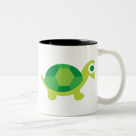 Schöne Schildkröte Tiergeschirr Zweifarbige Tasse