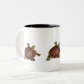 schöne Schildkröte Zweifarbige Tasse (Vorderseite Links)