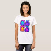 Schöne Schillernde Halloween T-Shirt (Vorne ganz)