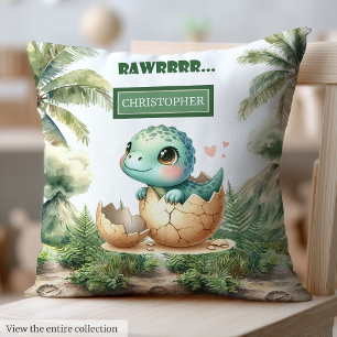 Schöne Schläge bald Baby Dinosaur Wasserfarbe Kissen