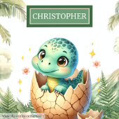 Schöne Schläge bald Baby Dinosaurier Personalisier Kissen