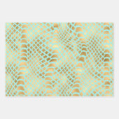 Schöne Schlangenhaut Geschenkpapier Set (Vorderseite)