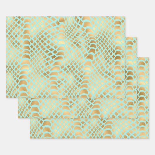 Schöne Schlangenhaut Geschenkpapier Set (Set)