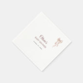 Schöne Schleife Serviette (Ecke)