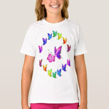 Schöne Schmetterling & Blume, Hübsche Girl's