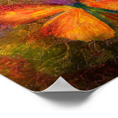 Schöne Schmetterling  Poster (Ecke)