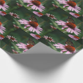 Schöne Schmetterling und Konflower Geschenkpapier (Ecke)