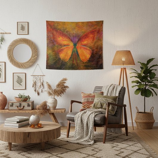 Schöne Schmetterling Wandteppich
