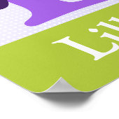 Schöne Schmetterlingbriefe Ursprüngliche Kunst dru Poster (Ecke)