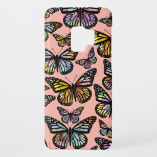 Schöne Schmetterlinge Aquarellmuster Pink Case-Mate Samsung Galaxy S9 Hülle