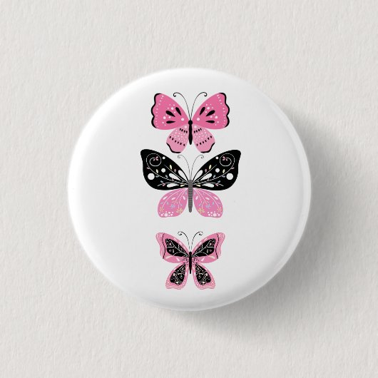Schöne Schmetterlinge Button (Vorderseite)