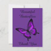 Schöne Schmetterlinge Danke Karte (Vorderseite)