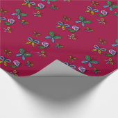 schöne Schmetterlinge Geschenkpapier (Ecke)